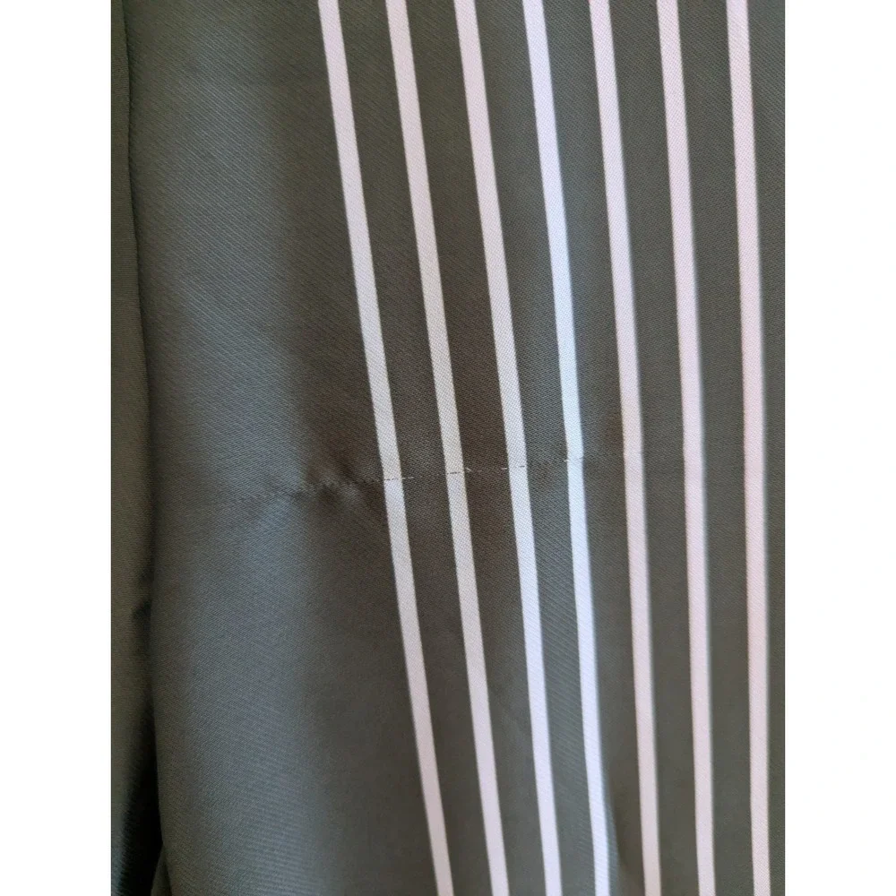 Wide Leg Pants Womens Petite Large Green Geometric Satin Pull On LOFT NWT - Picture 4 of 7